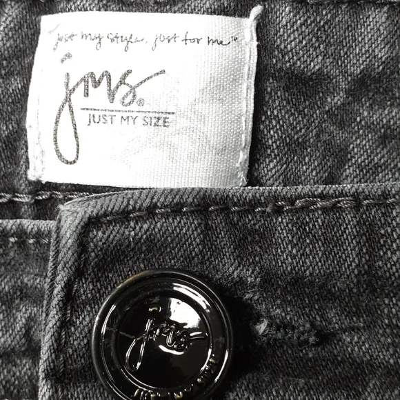 Just My Size Bootcut Curvy Faded Black Jeans Size 20W - Picture 14 of 16